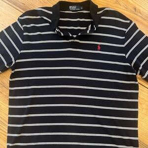Ralph Lauren Navy Polo with White Stripes